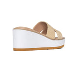 Raizy Wedge Sandals - Ecru