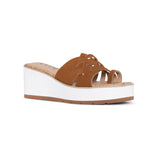 Reesie Wedge Sandals - Cognac