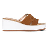 Reesie Wedge Sandals - Cognac