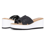 Reesie Wedge Sandals - Black