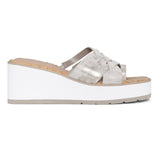 Reesie Wedge Sandals - Pewter