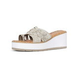 Reesie Wedge Sandals - Pewter