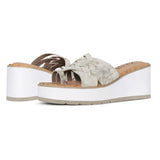 Reesie Wedge Sandals - Pewter
