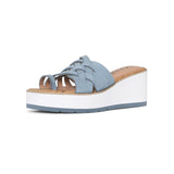 Reesie Wedge Sandals - Blue Sky
