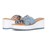 Reesie Wedge Sandals - Blue Sky