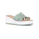 Reesie Wedge Sandals - Jade