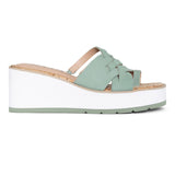 Reesie Wedge Sandals - Jade