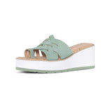 Reesie Wedge Sandals - Jade