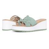 Reesie Wedge Sandals - Jade
