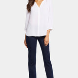 Pintuck Blouse - Optic White