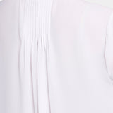 Pintuck Blouse - Optic White