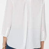 Pintuck Blouse - Optic White