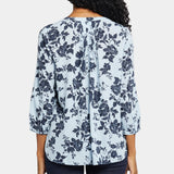 Pintuck Blouse - Rosemary Petals