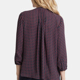 Pintuck Blouse - Starlet Geo