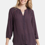 Pintuck Blouse - Starlet Geo