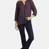 Pintuck Blouse - Starlet Geo