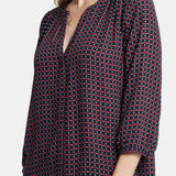Pintuck Blouse - Starlet Geo