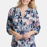 Pintuck Blouse - Cloud Nine