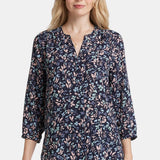 Pintuck Blouse - Bluebonnet Trail