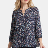Pintuck Blouse - Bluebonnet Trail
