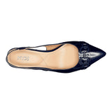 Sanya Slingback Heels - Navy