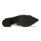 Sanya Slingback Heels - Navy