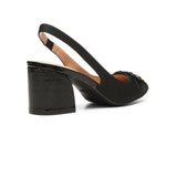 Sanya Slingback Heels - Black