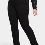 Slim Trouser Pants In Plus Size - Black