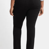 Marilyn Straight Pants In Plus Size - Black