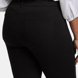 Marilyn Straight Pants In Plus Size - Black