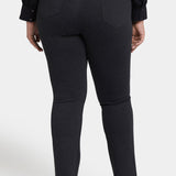 Marilyn Straight Pants In Plus Size - Charcoal Heathered