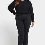 Marilyn Straight Pants In Plus Size - Charcoal Heathered