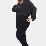 Ami Skinny Jeans In Plus Size - Black
