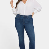 Billie Mini Bootcut Jeans In Plus Size - Vintage Lapis