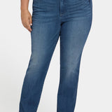 Marilyn Straight Jeans In Plus Size - Cool Marine