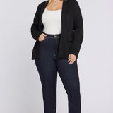 Marilyn Straight Jeans In Plus Size - Morning Tides