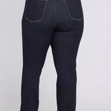 Marilyn Straight Jeans In Plus Size - Morning Tides