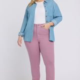 Marilyn Straight Jeans In Plus Size - Dusky Daisy