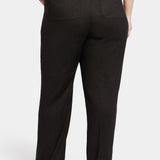 Marilyn Straight Pants In Plus Size - Black
