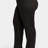 Marilyn Straight Pants In Plus Size - Black