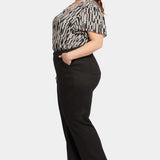 Marilyn Straight Pants In Plus Size - Black