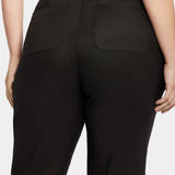 Marilyn Straight Pants In Plus Size - Black