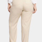 Marilyn Straight Pants In Plus Size - Feather