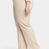 Marilyn Straight Pants In Plus Size - Feather