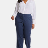 Marilyn Straight Pants In Plus Size - Oxford Navy