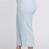 Wide Leg Cargo Capri Pants In Plus Size - Blue Clover