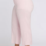 Wide Leg Cargo Capri Pants In Plus Size - Light Lilac