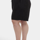 Breezy Bermuda Shorts In Plus Size - Black