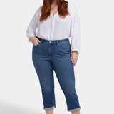 Chloe Skinny Capri Jeans In Plus Size - Costa Brava