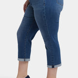 Chloe Skinny Capri Jeans In Plus Size - Costa Brava